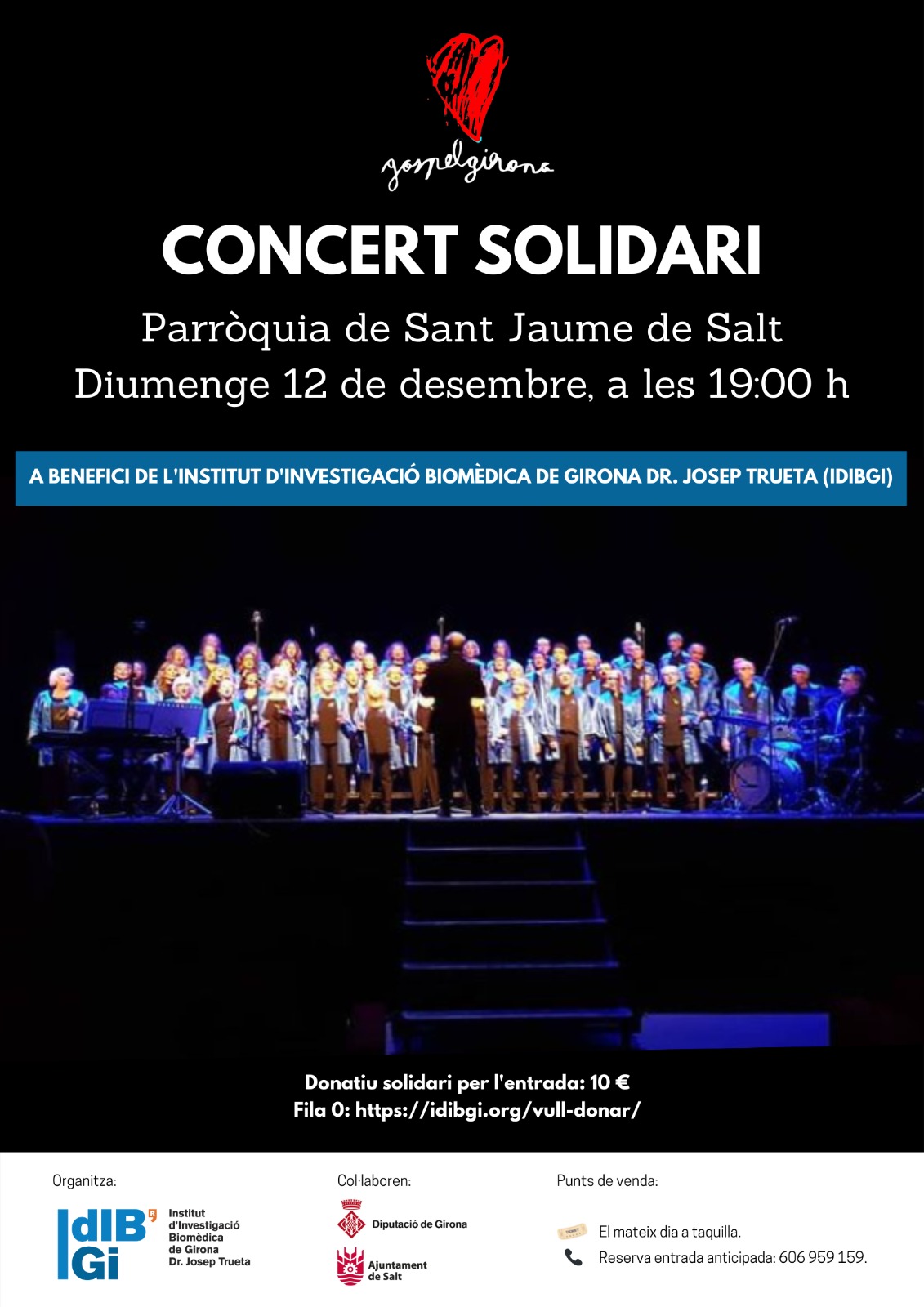 Concert de Gospel el 12 de desembre, a les 19 h, a la parròquia de Sant Jaume de Salt