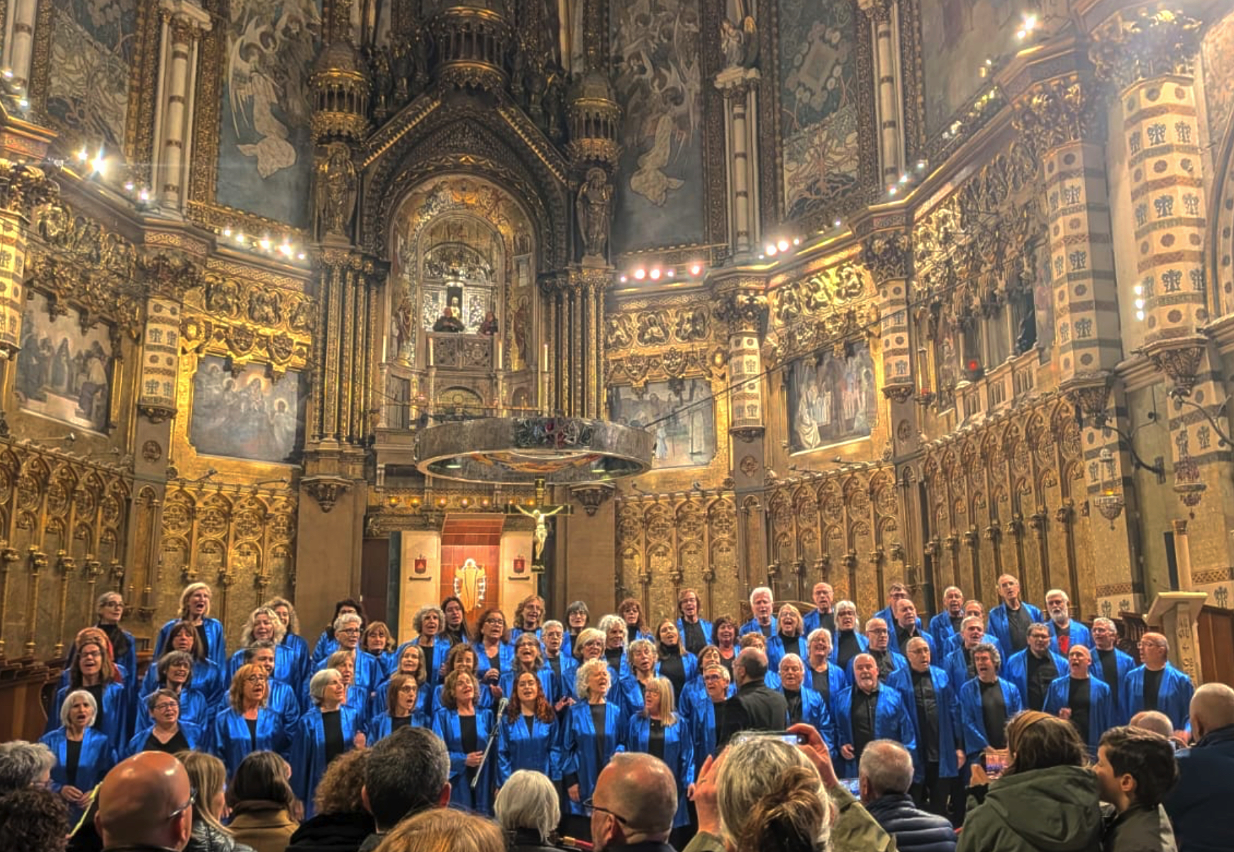 El Cor Gospel Girona a Montserrat